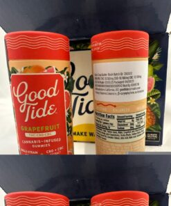 GOOD TIDE GUMMIES 40G THC:CBD:CBG Cannabis Infused Single Strain Solventless Hash Rosin Gummies