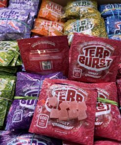 TERP BURST GUMMIES| Liquid Diamonds Infused 600MG, (8 Pieces, (75Mg Each)